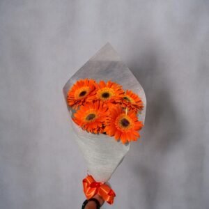 Energía Naranja – Ramo de 5 Gerberas