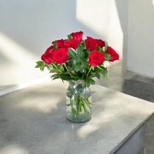 Amor Eterno – Arreglo de 12 Rosas Rojas