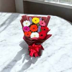 Dulce Sorpresa – Ramo de Gerberas con Chocolates